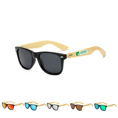 Sunglasses With Bamboo Arms