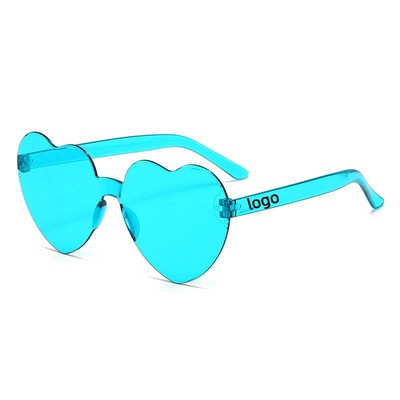 Fashionable Colorful Heart Shaped Sunglasses