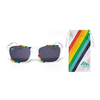 PMS Ear Pieces with Full-Color Pouch Brooklyn Sunglasses
