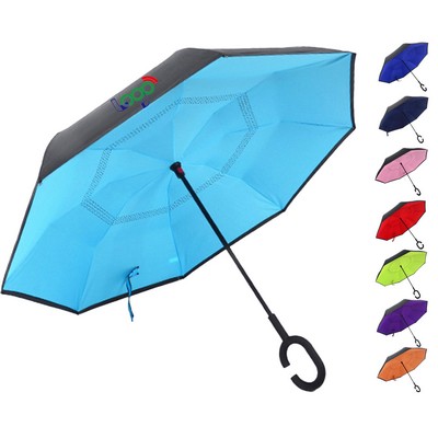 48" Arc Two-Tone Inverted Reverse Umbrella