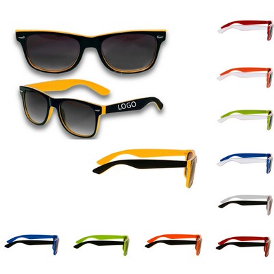 Retro Two-Tone Sunglasses