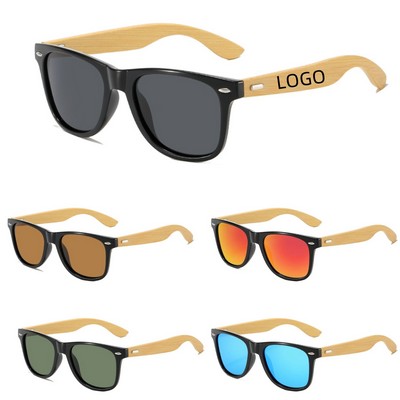 Wood Temple Polarized Sunglasses for Classic Coolness