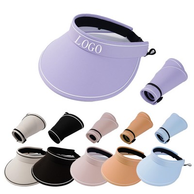 Foldable Large Brim Sun Visor Hat