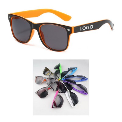 Two Tone Vintage Smoke Sunglasses