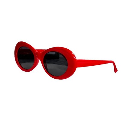 UV protective oval cat eye sunglasses