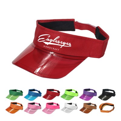 Empty-top PVC Sun Visor