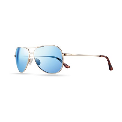 Revo Relay Polished Chrome Aviator Sunglasses