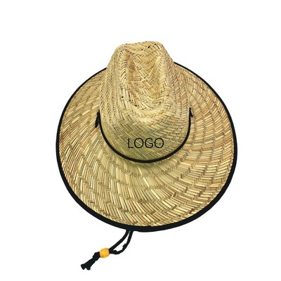 Large Birm Lifeguard Straw Hat
