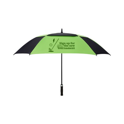 60" Arc Windproof Vented Auto-Open Square Golf Umbrella