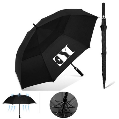 Automatic Open Large Golf Double Canopy Umbrellas
