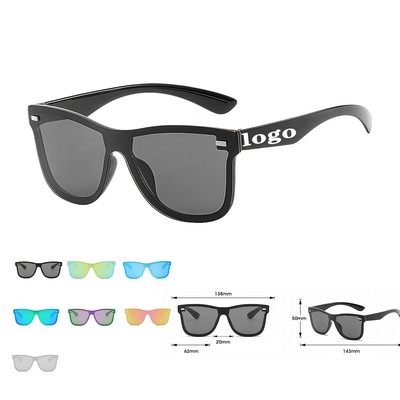 Polarized Sunglasses With Color Mirror UV Blocking Lens